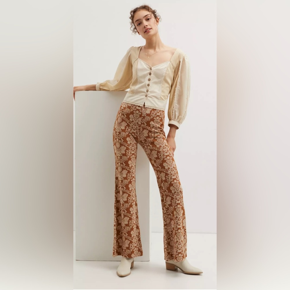 Industry knit flare pants